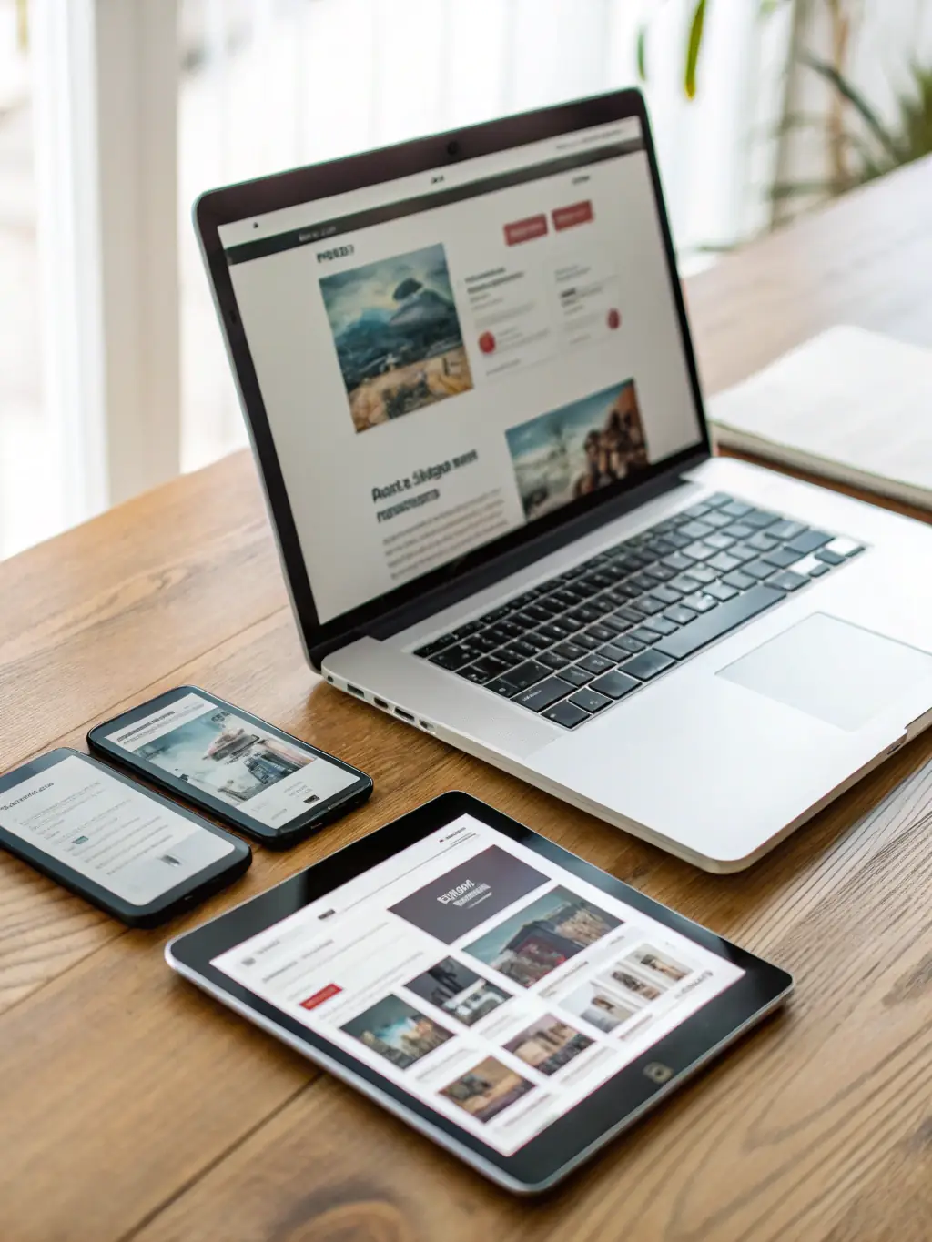 A visually appealing interface showcasing mobile responsiveness testing, highlighting how a website adapts to different screen sizes and devices, ensuring a seamless user experience on all platforms.
